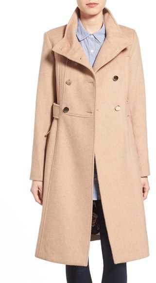 Camel military hot sale coat