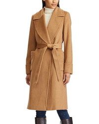 Lauren Ralph Lauren Wool Blend Wrap Coat