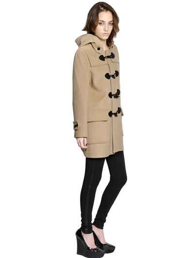 Burberry Minstead Wool Felt Duffle Coat, $995 | LUISAVIAROMA | Lookastic