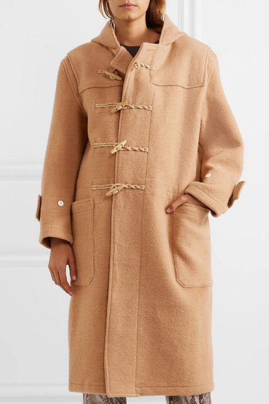 R13 Oversized Hooded Wool Duffle Coat 648 NET A PORTER.COM