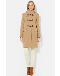 Lauren Ralph Lauren Stand Collar Wool Blend Duffle Coat