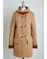 Thread Supply For Cold Times Sake Coat In Camel