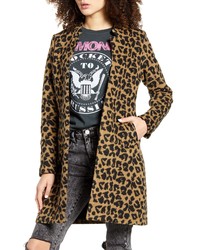 Lulus Feline Fantastic Leopard Print Coat