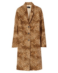 Nili Lotan Rosalin Leopard Print Velve Coat