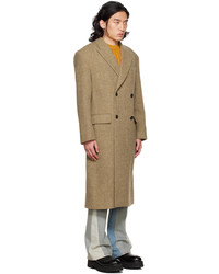 DRAE Beige Double Breasted Coat