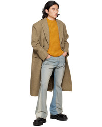 DRAE Beige Double Breasted Coat