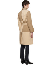 The World Is Your Oyster Beige Patchwork Coat