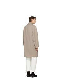 Lemaire Beige Wool Chesterfield Coat