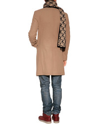 Burberry Brit Wool Cashmere Lyndon Coat In Camel