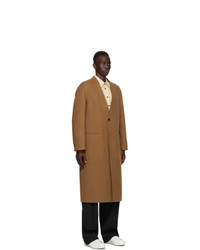 Jil Sander Brown Cashmere Coat
