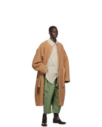 Hed Mayner Brown Wool Over Coat