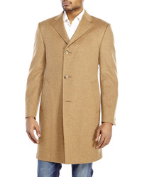 Hickey Freeman Camel Classic Fit Overcoat