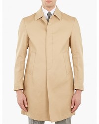 Thom Browne Camel Cotton Overcoat