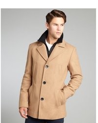 Soia & Kyo Camel Wool Blend Button Front Brody Coat