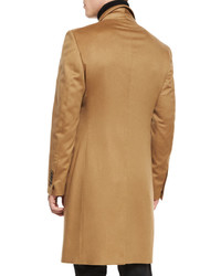 Tom Ford Classic Tailored Single Breasted Top Coat Camel