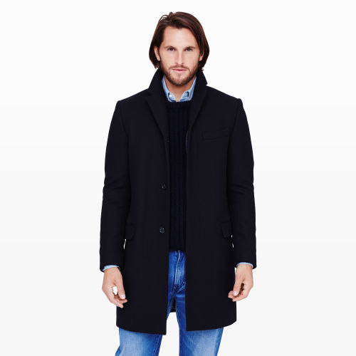 Club Monaco Wool Topcoat, $389 | Club Monaco | Lookastic.com