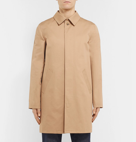 A.P.C. Cotton Twill Trench Coat, $458 | MR PORTER | Lookastic