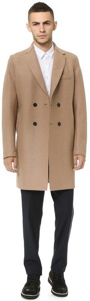 Harris Wharf London Double Breasted Boxy Pressed Wool Coat, $660 | East ...