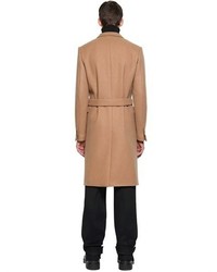 Jil Sander Double Breasted Tailored Camel Hair Coat
