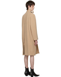 The World Is Your Oyster Khaki Self Tie Coat