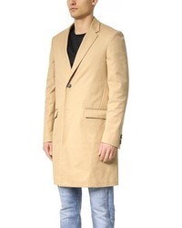Calvin Klein Collection Largo Compact Cotton Twill Overcoat
