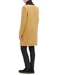 Tim Coppens Melton Overcoat With Zip Off Scarf Nude