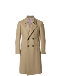 Thom Browne Melton Wool Pintuck Bal Collar Overcoat