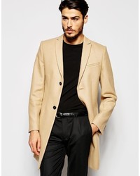 Noak Wool Overcoat In Super Skinny Fit