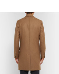 Ami Slim Fit Double Breasted Wool Blend Coat