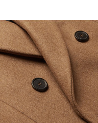 Ami Slim Fit Double Breasted Wool Blend Coat