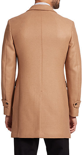 Salvatore Ferragamo Wool Overcoat, $3,550 | Saks Fifth Avenue | Lookastic