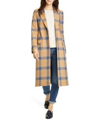Helene Berman Plaid Wool Blend College Coat