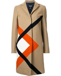 MSGM Graphic Single Breasted Coat