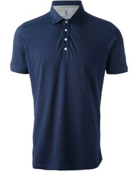 camisa tipo polo azul