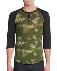 Camouflage Henley Shirt