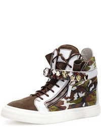 Camouflage High Top Sneakers
