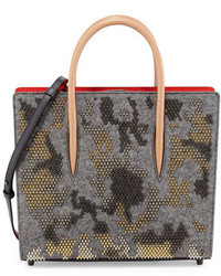 Camouflage Leather Tote Bag