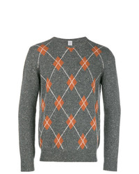 Eleventy Cashmere Argyle Pattern Sweater