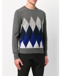 Ballantyne Contrast Geometric Sweater