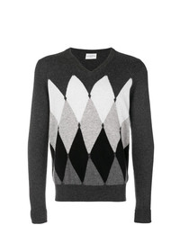 Ballantyne Cashmere Intarsia Knit Sweater
