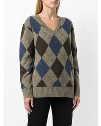 Polo Ralph Lauren V Neck Argyle Sweater