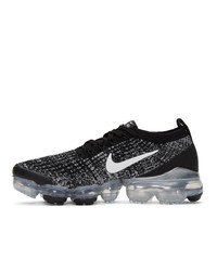 Nike Black And White Air Vapormax Flyknit 3 Sneakers