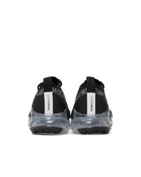 Nike Black And White Air Vapormax Flyknit 3 Sneakers