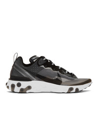 Nike Black React Elet 87 Sneakers