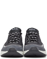 A.P.C. Black Run Around Sneakers