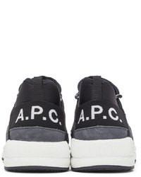 A.P.C. Black Run Around Sneakers