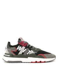 Adidas By White Mountaineering Colour Block Panelled Sneakers