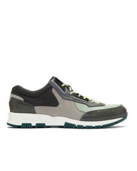 Lanvin Green And Grey Sport Sneakers