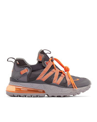 Nike Grey And Orange Air Max 270 Bowfin Sneakers