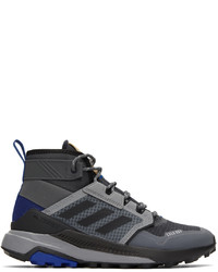 adidas Originals Grey Black Terrex Trailmarker Mid Sneakers